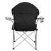 Medium Camping Chair Fishing Chair Folding Chair Black  white 36*23*41in