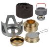 1pc Mini Portable Outdoor Picnic Alcohol Stove Alcohol For Backpacking; Lightweight Brass Spirit Burner With Aluminium Stand For Camping Hiking