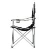 Medium Camping Chair Fishing Chair Folding Chair Black  white 36*23*41in