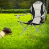 Medium Camping Chair Fishing Chair Folding Chair Black  white 36*23*41in