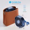 1pc Rechargeable Portable Fan USB Fan Personal Desk Fan Quiet Long Working For Office Desk Golf Car Outdoor Travel Camping Tent Gym Treadmill