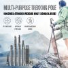 Trekking Poles; Folding Multi-functional Outdoor Hiking Self-defense Poles; Mountain Camping Supplies Set With Walking Stick Screwdriver