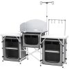 Camping portable island platform-Gray