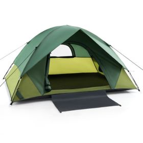 Outdoor Camping Tent with Carry Bag for Camping Hiking Traveling (Color: Green)