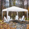 10 x 10 Feet Outdoor Pop-up Patio Canopy for  Beach and Camp