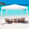 10 x 10 Feet Outdoor Pop-up Patio Canopy for  Beach and Camp