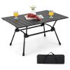 Folding Heavy-Duty Aluminum Camping Table with Carrying Bag